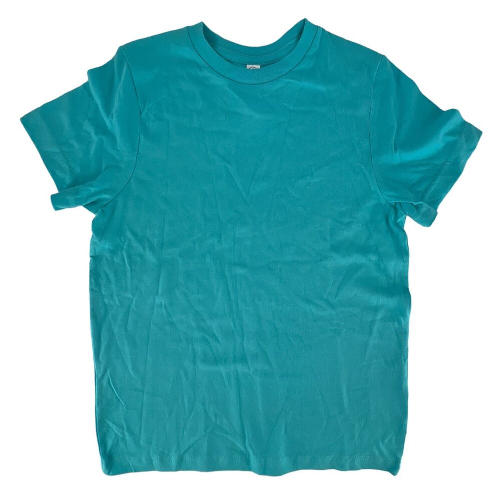 LAT Fine Jersey Tee Shirt Top Crew Neck Short Sleeve Youth Small Caribbean